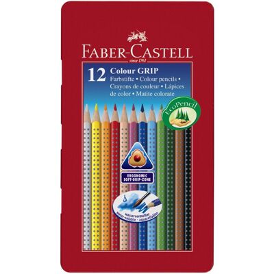 Faber-Castell 12 Colour Grip 2001 Pencils - Pencils Faber-Castell 12 Colour Grip 2001 Pencils - Pencils
