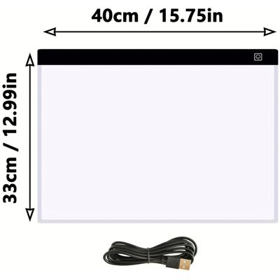 CLOSKYE (A3) Three Layers Dimmable Led Light Pad Copy Drawing Board Pad Tracing Light CLOSKYE (A3) Three Layers Dimmable Led Light Pad Copy Drawing Board Pad Tracing Light