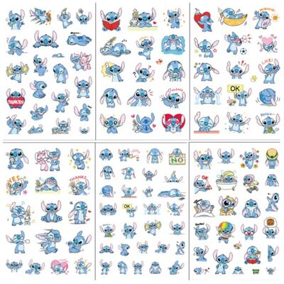FASHION YO 120pcs 6 Sheets Kids Toddlers Stitch Stickers Party Bag Fillers Boys Girls Teach FASHION YO 120pcs 6 Sheets Kids Toddlers Stitch Stickers Party Bag Fillers Boys Girls Teach