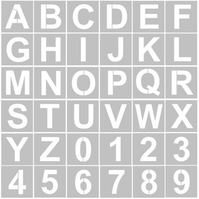 Unbranded Letter and Number Stencils Reusable Washable Alphabet Stencils Environmentfriend Unbranded Letter and Number Stencils Reusable Washable Alphabet Stencils Environmentfriend