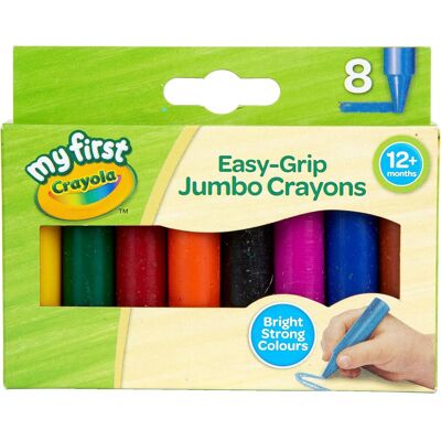 CRAYOLA MyFirst Jumbo Crayons Assorted Colours Easy Grip Colouring Crayons Perf CRAYOLA MyFirst Jumbo Crayons Assorted Colours Easy Grip Colouring Crayons Perf
