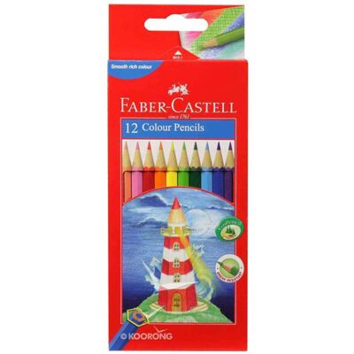 Faber Castell Hexagonal Coloured Pencil (Pack of 12) Faber Castell Hexagonal Coloured Pencil (Pack of 12)