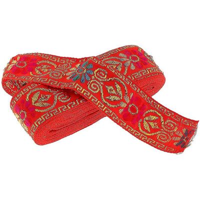 Unbranded (Red) Jacquard Trim Braid Embroidered Ribbon Craft Sewing Retro Boho Ethnic Fabr Unbranded (Red) Jacquard Trim Braid Embroidered Ribbon Craft Sewing Retro Boho Ethnic Fabr