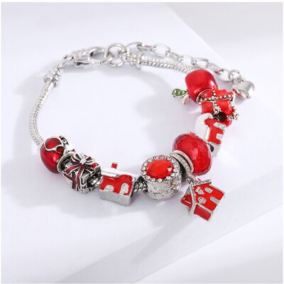 Unbranded (style-10, 21cm) Festive Crystal Beaded Bracelet for Girls Christmas DIY Charm B Unbranded (style-10, 21cm) Festive Crystal Beaded Bracelet for Girls Christmas DIY Charm B