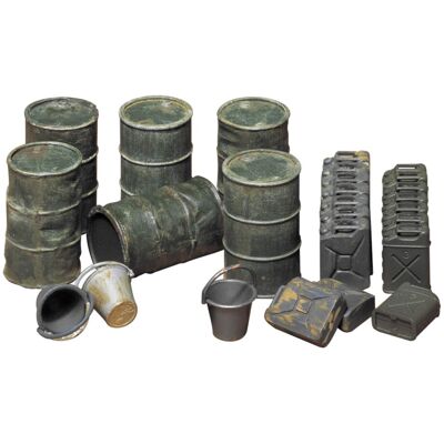 Tamiya Model Oil Drums - Model Kit Tamiya Model Oil Drums - Model Kit