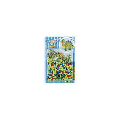 Hama Dinosaur Maxi Beads Kit 250 Beads 1 Dinosaur Pegboard-Multicolour Hama Dinosaur Maxi Beads Kit 250 Beads 1 Dinosaur Pegboard-Multicolour