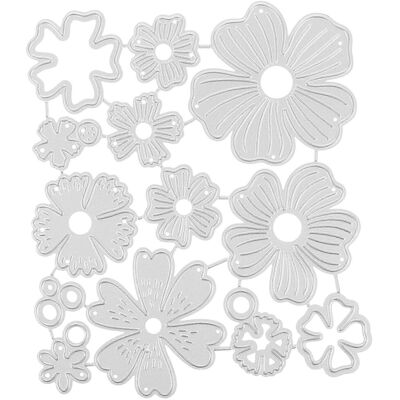 Kricely (As show, One size) Cutting Die Flower Shape Embossing Paper Die Card Making Cut Kricely (As show, One size) Cutting Die Flower Shape Embossing Paper Die Card Making Cut