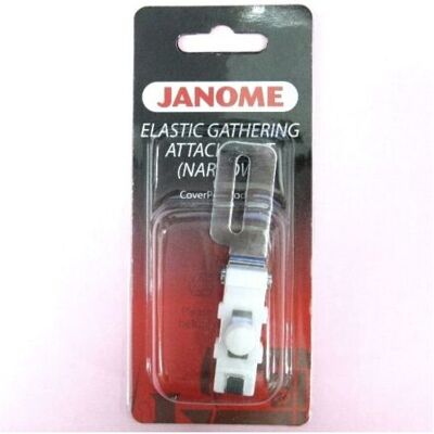 Janome Elastic Gathering Attachment (Narrow) CoverPro Models Janome Elastic Gathering Attachment (Narrow) CoverPro Models