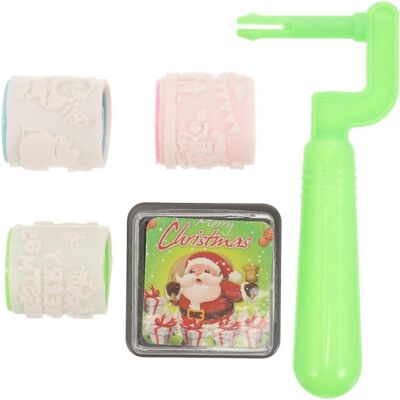 Kricely (As show, One size) 1 Set of Christmas Stampers Kids DIY Arts Crafts Stamps Xmas Kricely (As show, One size) 1 Set of Christmas Stampers Kids DIY Arts Crafts Stamps Xmas