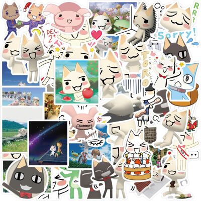 Unbranded (50pcs) 10/50Pcs Japan Kawaii Stickers Toro Inoue Cat Decals Laptop Graffiti Ska Unbranded (50pcs) 10/50Pcs Japan Kawaii Stickers Toro Inoue Cat Decals Laptop Graffiti Ska