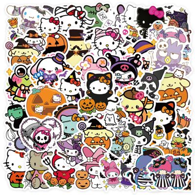 Unbranded (10PCS RANDOM) 10/50PCS New Halloween Sanrio Stickers Sanrio Kitty Kuromi Melody Unbranded (10PCS RANDOM) 10/50PCS New Halloween Sanrio Stickers Sanrio Kitty Kuromi Melody