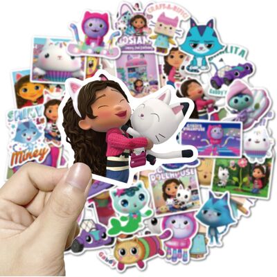 Unbranded (50pcs) 10/50Pcs Cartoon Gabbys Dollhouse Stickers Laptop Graffiti Luggage Suitc Unbranded (50pcs) 10/50Pcs Cartoon Gabbys Dollhouse Stickers Laptop Graffiti Luggage Suitc
