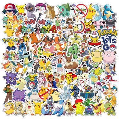 Unbranded (100PCS) 50/100pcs Cute Cartoon Pokemon Anime Stickers Pikachu Decals Motorcycle Unbranded (100PCS) 50/100pcs Cute Cartoon Pokemon Anime Stickers Pikachu Decals Motorcycle