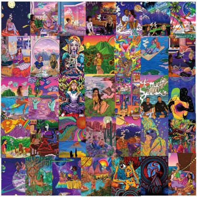 Unbranded (MULTICOLOR) 50Pcs Cool Smoking Art Girl Stickers Weed Stoner DIY Sticker Scra Unbranded (MULTICOLOR) 50Pcs Cool Smoking Art Girl Stickers Weed Stoner DIY Sticker Scra