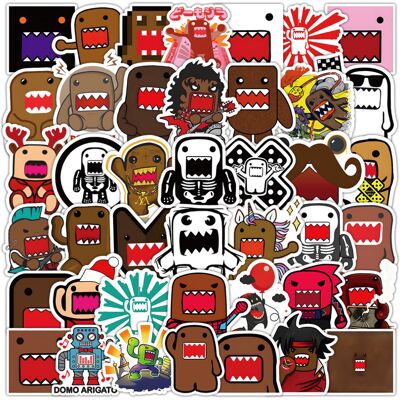 Unbranded (MULTICOLOR) 50Pcs Cartoon Fun Domo Kun Stickers Graffiti Sticker Collection DIY Unbranded (MULTICOLOR) 50Pcs Cartoon Fun Domo Kun Stickers Graffiti Sticker Collection DIY