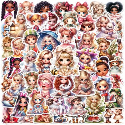Unbranded (MULTICOLOR) 50Pcs Vintage Cute Girl Stickers Kawaii Girls Graffiti Stickers DIY Unbranded (MULTICOLOR) 50Pcs Vintage Cute Girl Stickers Kawaii Girls Graffiti Stickers DIY