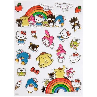 Hello Kitty 865300 Hello Kitty & Friends Sanrio Raised Sticker Sheet Hello Kitty 865300 Hello Kitty & Friends Sanrio Raised Sticker Sheet