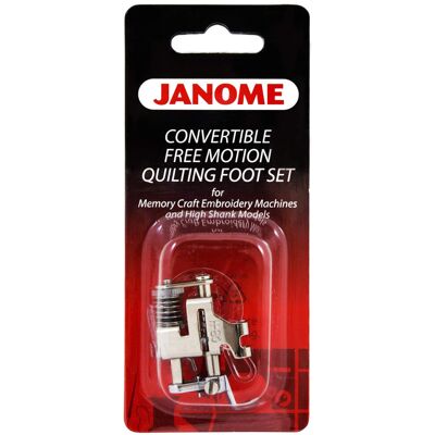 Janome Convertible Free Motion Quilting Foot Set Memory Craft Emb Machines & Hig Janome Convertible Free Motion Quilting Foot Set Memory Craft Emb Machines & Hig