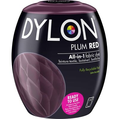 DYLON Washing Machine Fabric Dye Pod for Clothes & Soft Furnishings, 350g – Plum DYLON Washing Machine Fabric Dye Pod for Clothes & Soft Furnishings, 350g – Plum