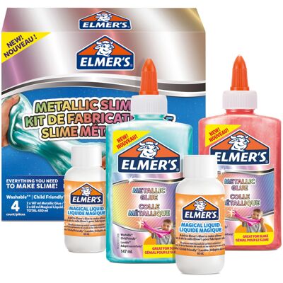 Elmer's Elmer?s Metallic Slime Kit Slime Supplies Include Metallic PVA Glue & Magical Elmer's Elmer?s Metallic Slime Kit Slime Supplies Include Metallic PVA Glue & Magical