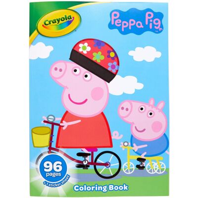 Crayola Peppa Pig Coloring Book with Stickers Gift for Kids 96 Pages Ages 3 Crayola Peppa Pig Coloring Book with Stickers Gift for Kids 96 Pages Ages 3