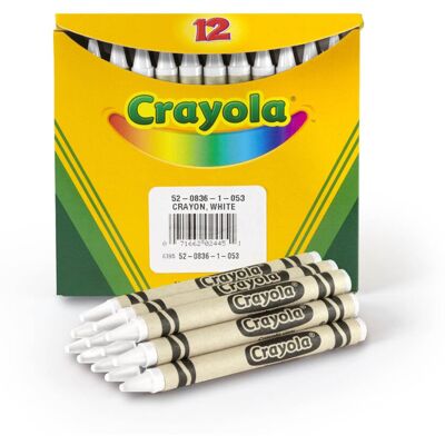Crayola 151958 Crayons-White 12-Pkg Crayola 151958 Crayons-White 12-Pkg