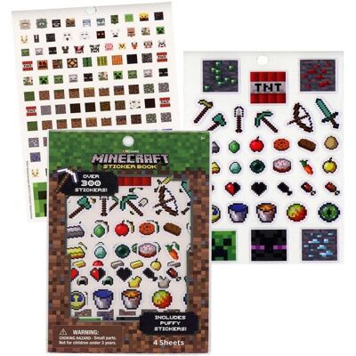 TUGOKU Kids CameraMinecraft Sticker Book Includes Puffy Stickers Over 300 Stic TUGOKU Kids CameraMinecraft Sticker Book Includes Puffy Stickers Over 300 Stic