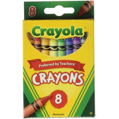 Crayola Crayons 8 in a Box (Pack of 12) 96 Crayons Total Crayola Crayons 8 in a Box (Pack of 12) 96 Crayons Total