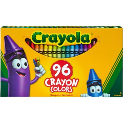 Crayola Classic Color Crayons in Flip-Top Pack with Sharpener, 96 Colors Crayola Classic Color Crayons in Flip-Top Pack with Sharpener, 96 Colors