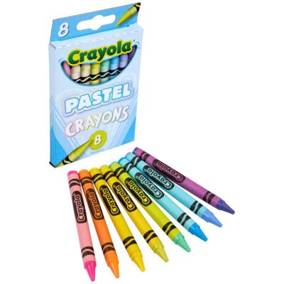 Crayola Pastel Crayons (8ct) Specialty Crayons for Kids Art Supplies Pair wit Crayola Pastel Crayons (8ct) Specialty Crayons for Kids Art Supplies Pair wit