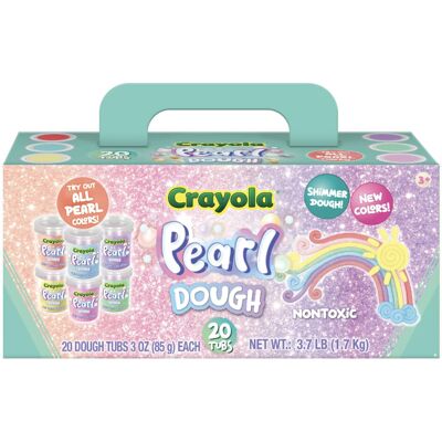 Crayola Dough - Pastel Play Dough with Pearl Special Effects 20 Tubs of 3oz Pe Crayola Dough - Pastel Play Dough with Pearl Special Effects 20 Tubs of 3oz Pe