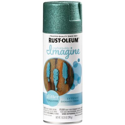Rust-Oleum Imagine Craft & Hobby Glitter Spray Paint Glitter Turquoise 10.25 oz. Rust-Oleum Imagine Craft & Hobby Glitter Spray Paint Glitter Turquoise 10.25 oz.