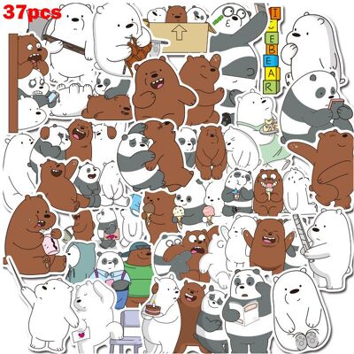 Unbranded (37pcs/Set) We Bare 37pcs Bears Sticker Phone Cup Trunk Pvc Stickers Graffiti Wa Unbranded (37pcs/Set) We Bare 37pcs Bears Sticker Phone Cup Trunk Pvc Stickers Graffiti Wa
