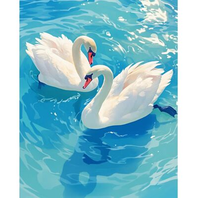 Possoco Paint by Numbers Kit for Adults Beginner Pure Swan Easy Adult Paint by Number K Possoco Paint by Numbers Kit for Adults Beginner Pure Swan Easy Adult Paint by Number K