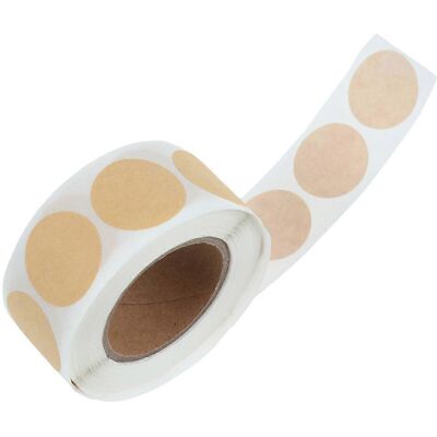 Kricely (As show, One size) 500 Pcs Kraft Paper Stickers Round Packaging Sealing Labels Kricely (As show, One size) 500 Pcs Kraft Paper Stickers Round Packaging Sealing Labels