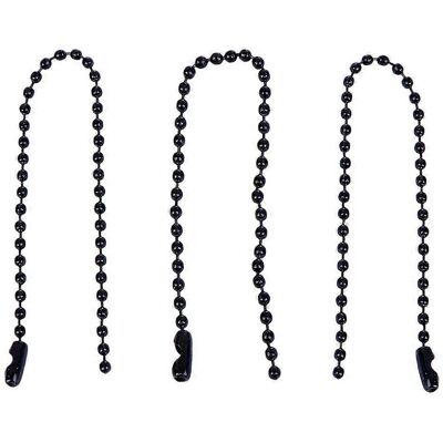 Kricely (As show, One size) 100pcs Circular Bead Chain Stoving Varnish Tag Chain Iron Ch Kricely (As show, One size) 100pcs Circular Bead Chain Stoving Varnish Tag Chain Iron Ch