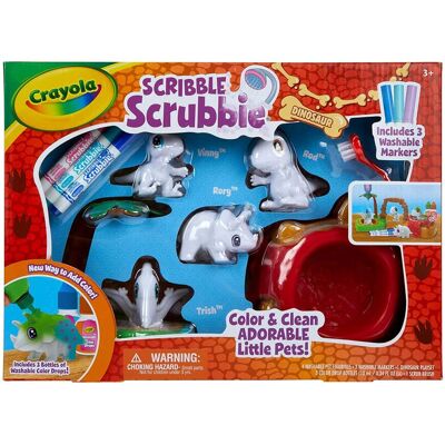 Crayola Scribble Scrubbie Pets Dinosaur Set Arts & Crafts for Ages 3 to 9 Crayola Scribble Scrubbie Pets Dinosaur Set Arts & Crafts for Ages 3 to 9