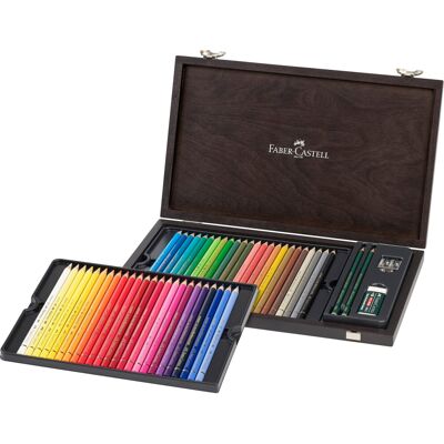 Faber Castell Art & Graphic Polychromos Colour Pencil, Multicoloured, Wooden Cas Faber Castell Art & Graphic Polychromos Colour Pencil, Multicoloured, Wooden Cas