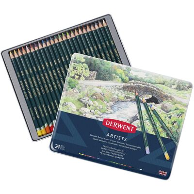 Derwent Artists Colouring Pencils, Drawing & Colouring, Set Of 24, Professional Derwent Artists Colouring Pencils, Drawing & Colouring, Set Of 24, Professional