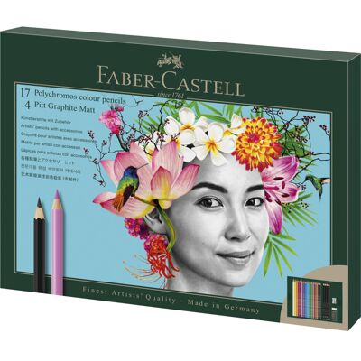 Faber Castell Art & Graphic Polychromos Colour Pencil, Gift Set, Mixed Media Mul Faber Castell Art & Graphic Polychromos Colour Pencil, Gift Set, Mixed Media Mul