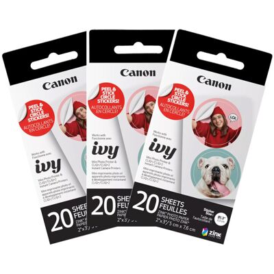 Canon Zink Circle Sticker 60Sheet Bundle Canon Zink Circle Sticker 60Sheet Bundle