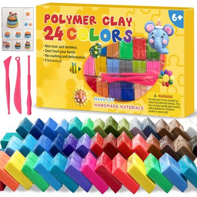 Unbranded Colors Polymer Clay Blocks With Tools Kit Molding Craft Non Baking Dried Pottery Unbranded Colors Polymer Clay Blocks With Tools Kit Molding Craft Non Baking Dried Pottery