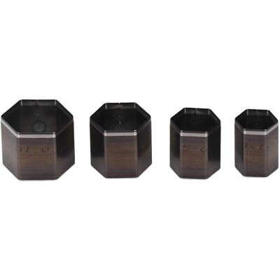 Kikidex (As show, One size) 4 Pcs Leather Cutting Dies Hex Shape Alloy Steel High Streng Kikidex (As show, One size) 4 Pcs Leather Cutting Dies Hex Shape Alloy Steel High Streng