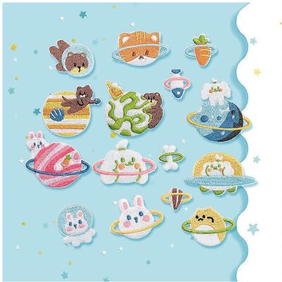 Unbranded (As show, One size) A set of 15 computer embroidery animal planet cartoon embroi Unbranded (As show, One size) A set of 15 computer embroidery animal planet cartoon embroi