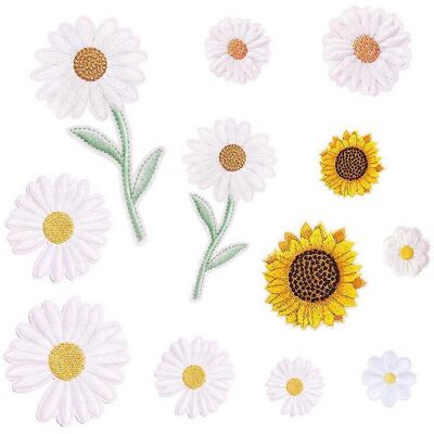 Unbranded (As show, One size) 12 Pieces Embroidery Iron-on Patch, Self-adhesive Iron-on Pa Unbranded (As show, One size) 12 Pieces Embroidery Iron-on Patch, Self-adhesive Iron-on Pa