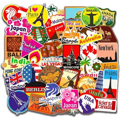 Unbranded (As show, One size) 100pcs Retro Vintage Stickers, Street Stickers, Vinyl Sticke Unbranded (As show, One size) 100pcs Retro Vintage Stickers, Street Stickers, Vinyl Sticke