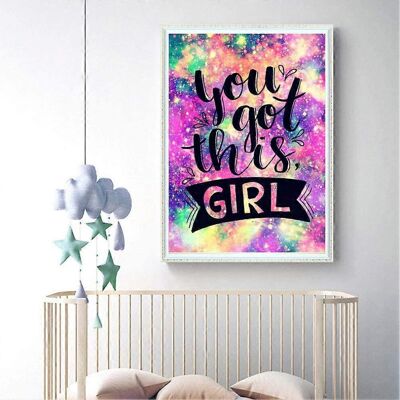 Unbranded (As show, One size) DIY 5D Diamond Painting by Numbers Kits, Colorful Quotes Ins Unbranded (As show, One size) DIY 5D Diamond Painting by Numbers Kits, Colorful Quotes Ins