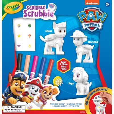 Crayola Scribble Scrubbie PAW Patrol Figurine Playset, Customizable PAW Patrol T Crayola Scribble Scrubbie PAW Patrol Figurine Playset, Customizable PAW Patrol T
