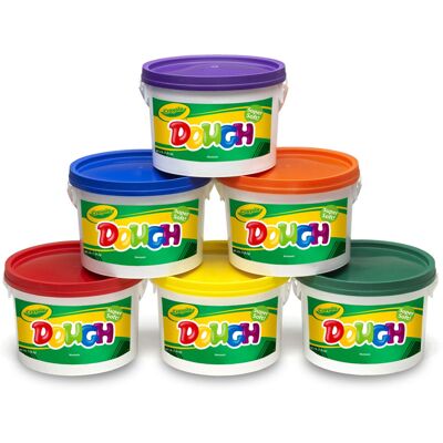 Crayola BIN570016 Super Soft Modeling Dough Assorted Colors Pack of 6 Crayola BIN570016 Super Soft Modeling Dough Assorted Colors Pack of 6