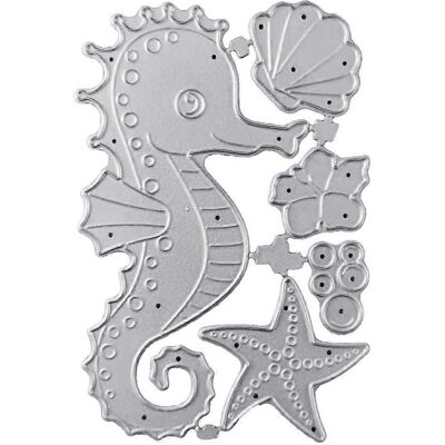 Unbranded (As show, One size) Seahorse for Shell Starfish Metal Cutting Dies Stencil DIY S Unbranded (As show, One size) Seahorse for Shell Starfish Metal Cutting Dies Stencil DIY S